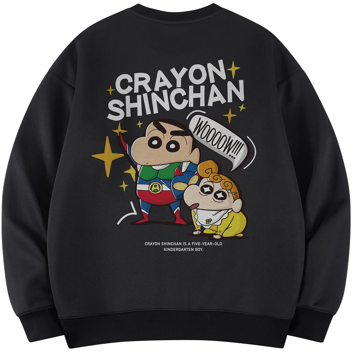 Crayon Shin-chan Cartoon Print Pullover Sweatshirt