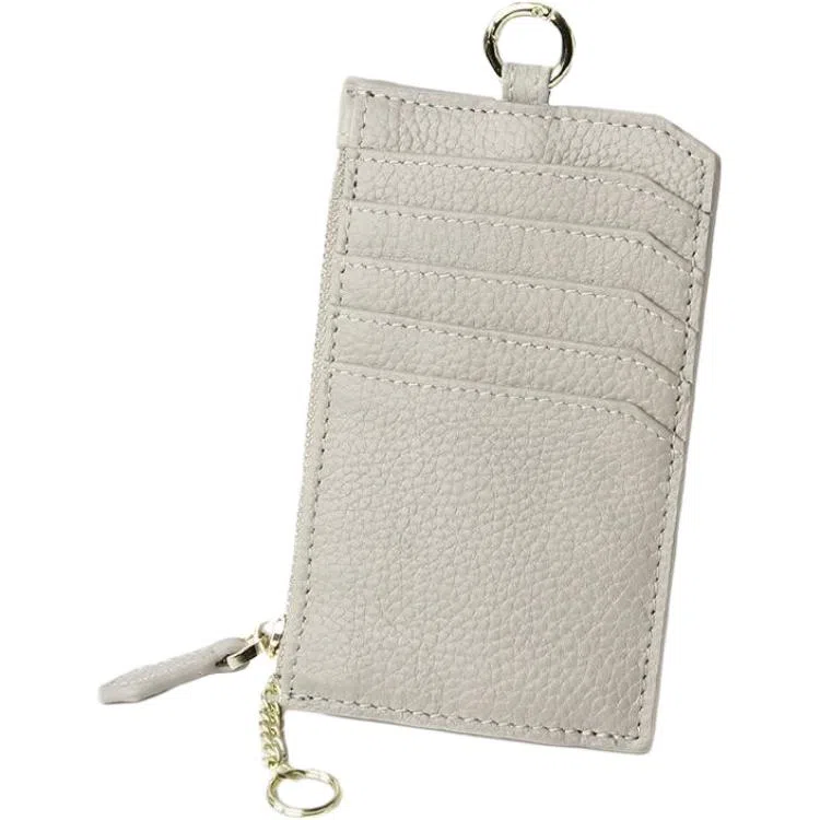 彤彤兔 多卡位超薄小巧 头层牛皮 零钱包 女款 黑色\蓝色\灰色\粉色\浅绿色\卡其色\日光白