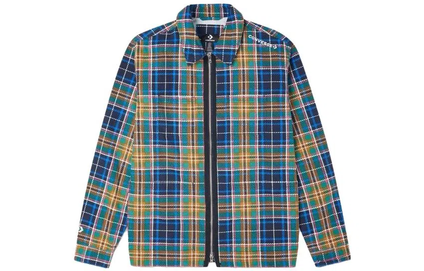 Converse Plaid Print Long Sleeve Shirt