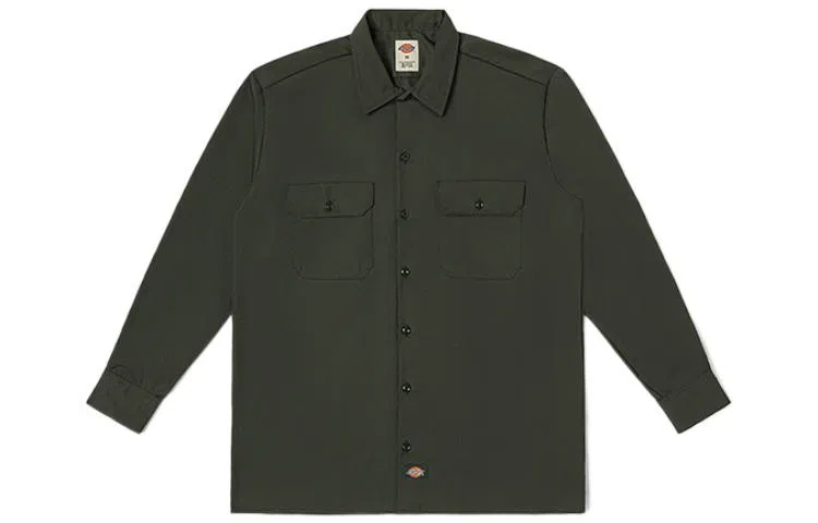 Dickies Olive Long Sleeve Shirt