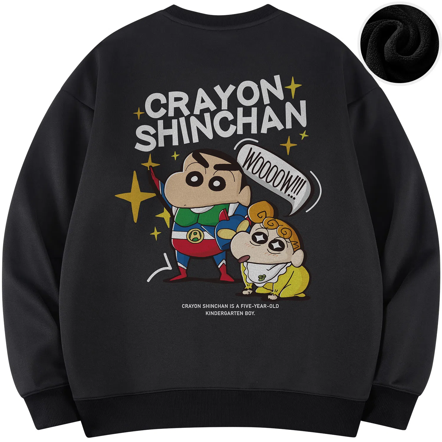 Crayon Shin-chan Cartoon Print Pullover Sweatshirt