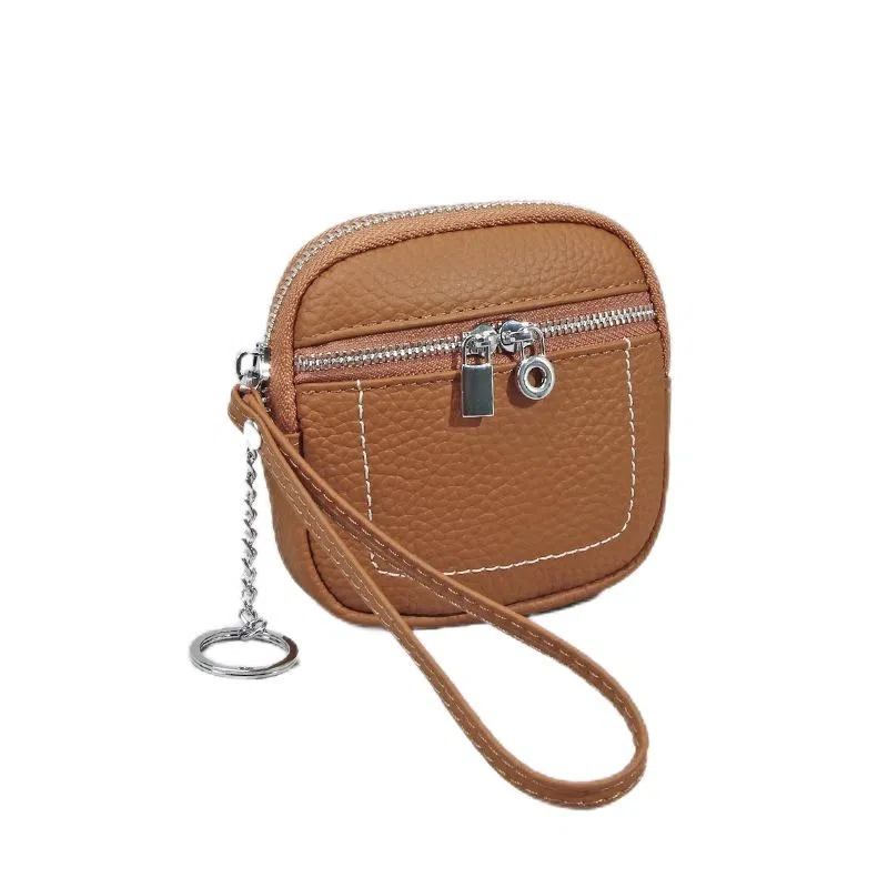 彤彤兔 简约纯色 头层牛皮 零钱包 女款 多色