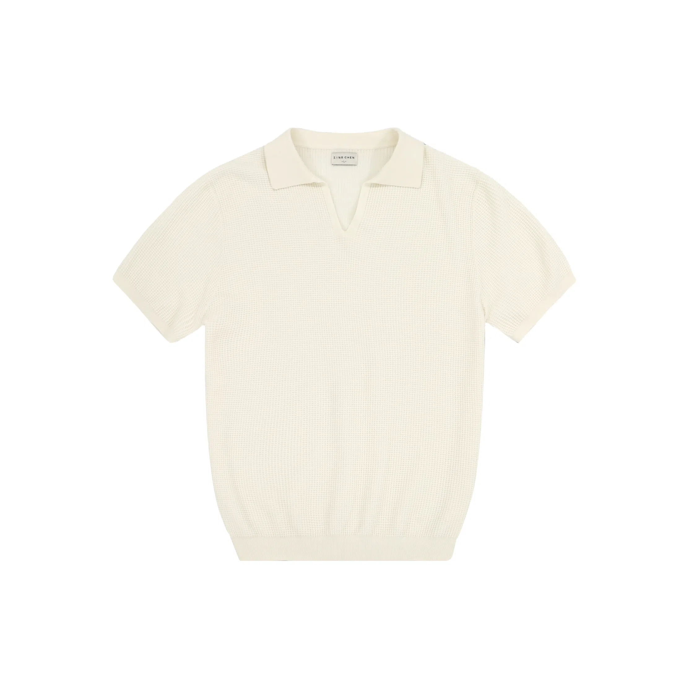 ZINGCHEN Pima Cotton Waffle Polo