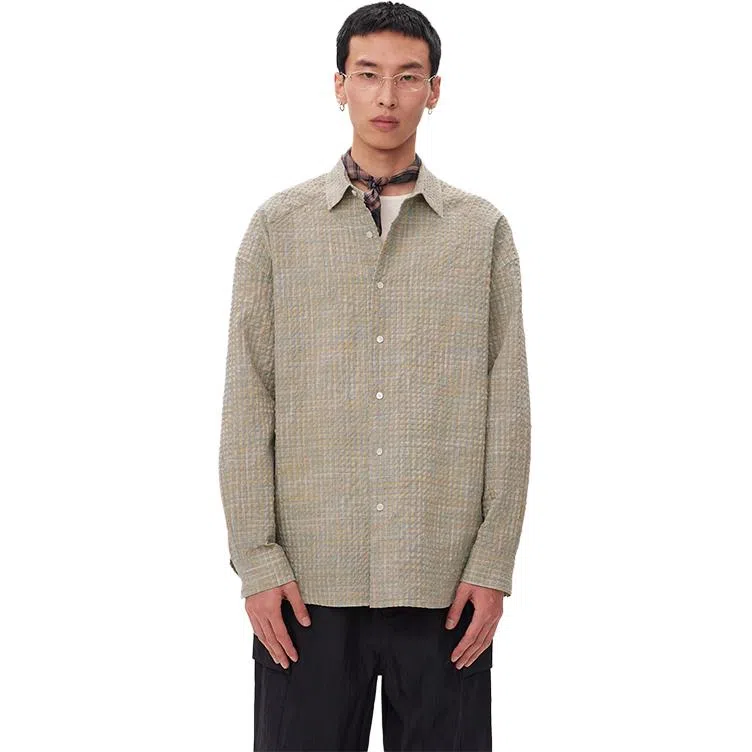 COMMON SCENTS Plaid Loose Fit Shirt