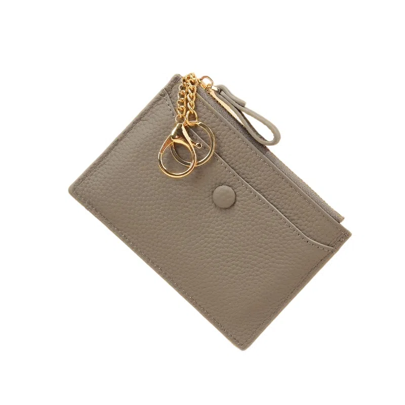 彤彤兔 卡位证件套轻薄 头层牛皮 零钱包 女款 黄色/灰色/橙色/粉色/枣红/黑色