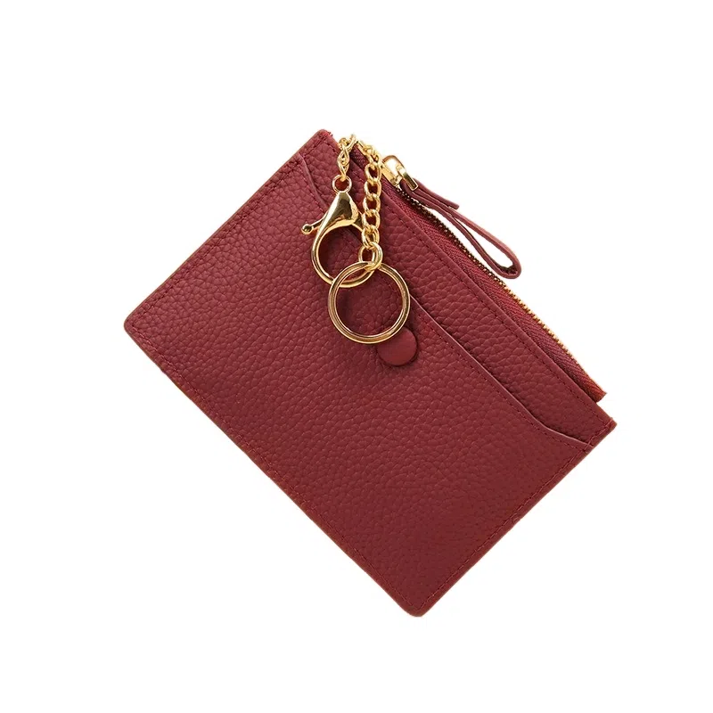 彤彤兔 卡位证件套轻薄 头层牛皮 零钱包 女款 黄色/灰色/橙色/粉色/枣红/黑色