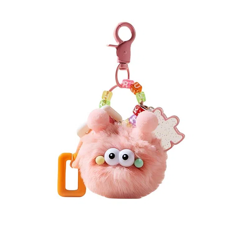丹琴 腮红多巴胺小煤球包包书包汽车挂饰玩偶饰品可爱公仔 毛绒 挂件 男女同款情侣款