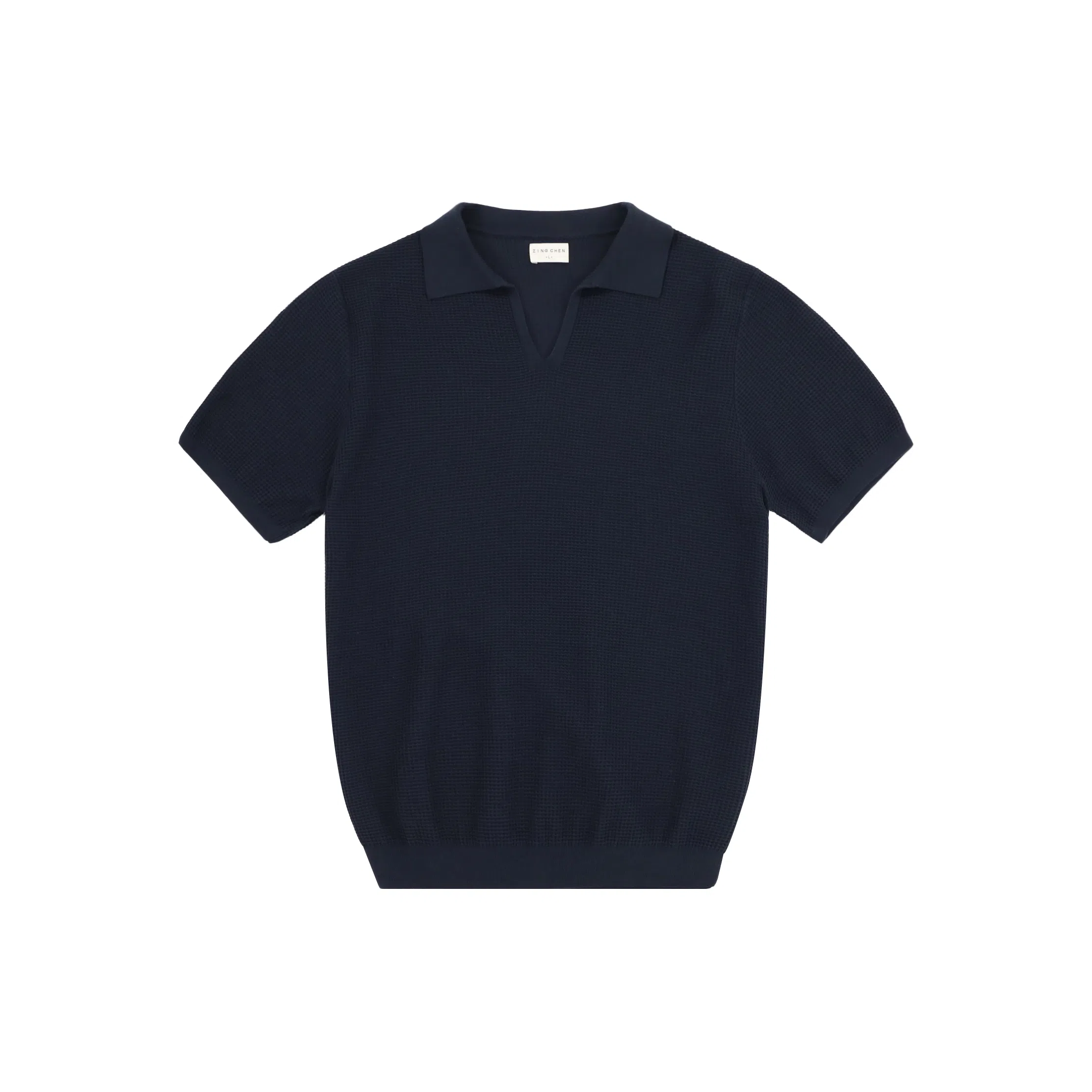 ZINGCHEN Pima Cotton Waffle Polo