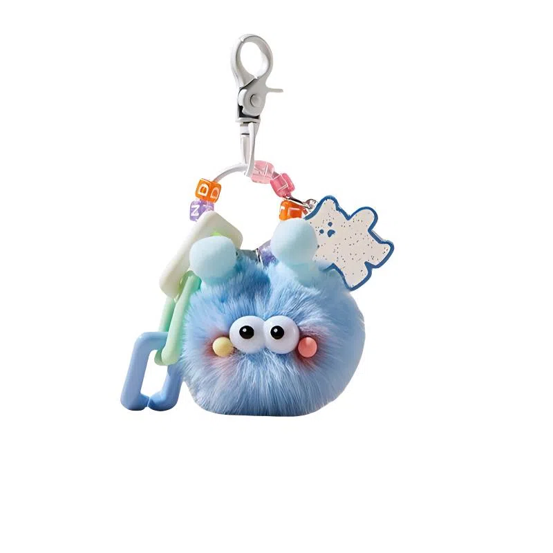 丹琴 腮红多巴胺小煤球包包书包汽车挂饰玩偶饰品可爱公仔 毛绒 挂件 男女同款情侣款