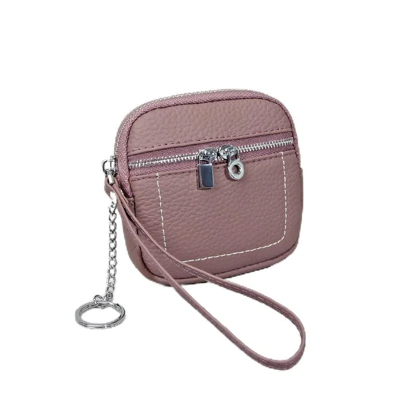 彤彤兔 简约纯色 头层牛皮 零钱包 女款 多色