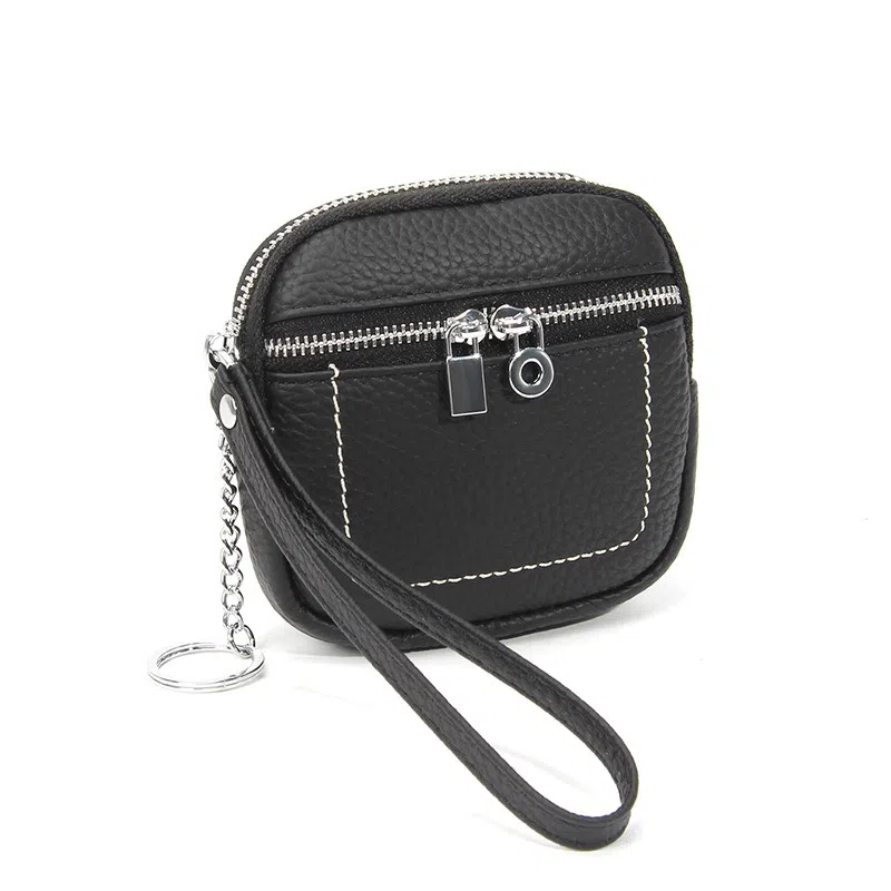 彤彤兔 简约纯色 头层牛皮 零钱包 女款 多色