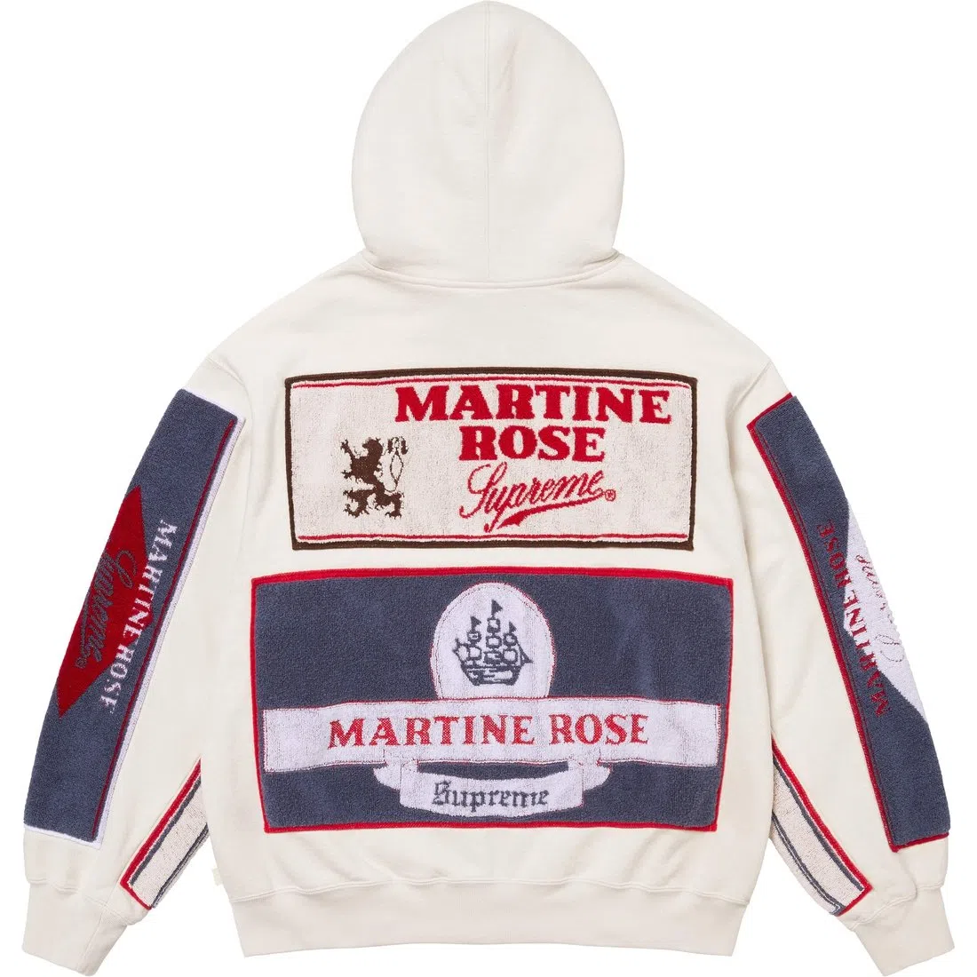 Supreme x Martine Rose Towel Zip Up Hooded Sweatshirt