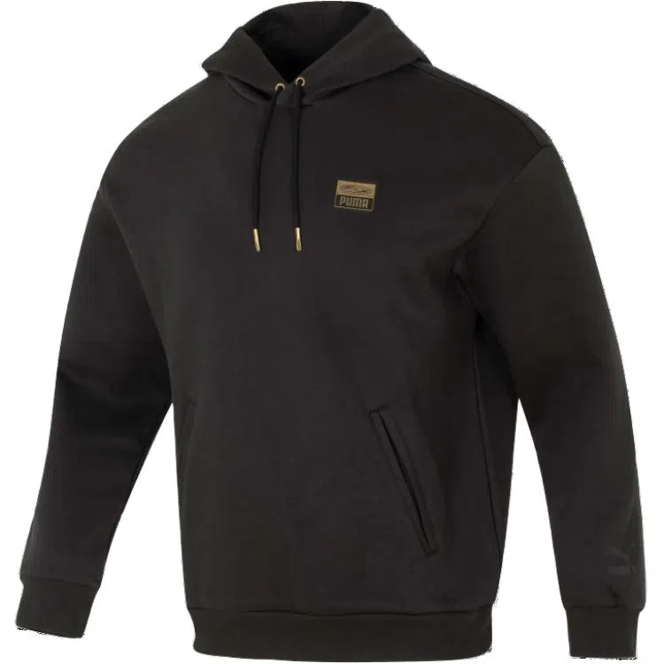 PUMA Logo Hoodie Black