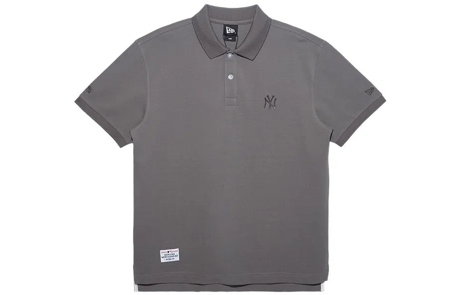 New Era Polo Shirt Light Grey