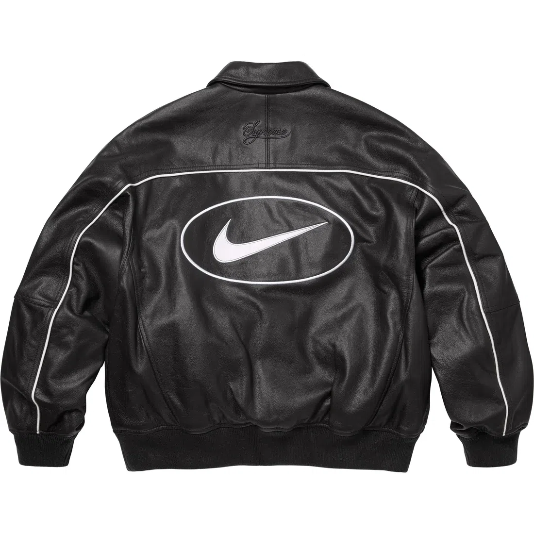 Supreme x Nike Leather Varsity Jacket