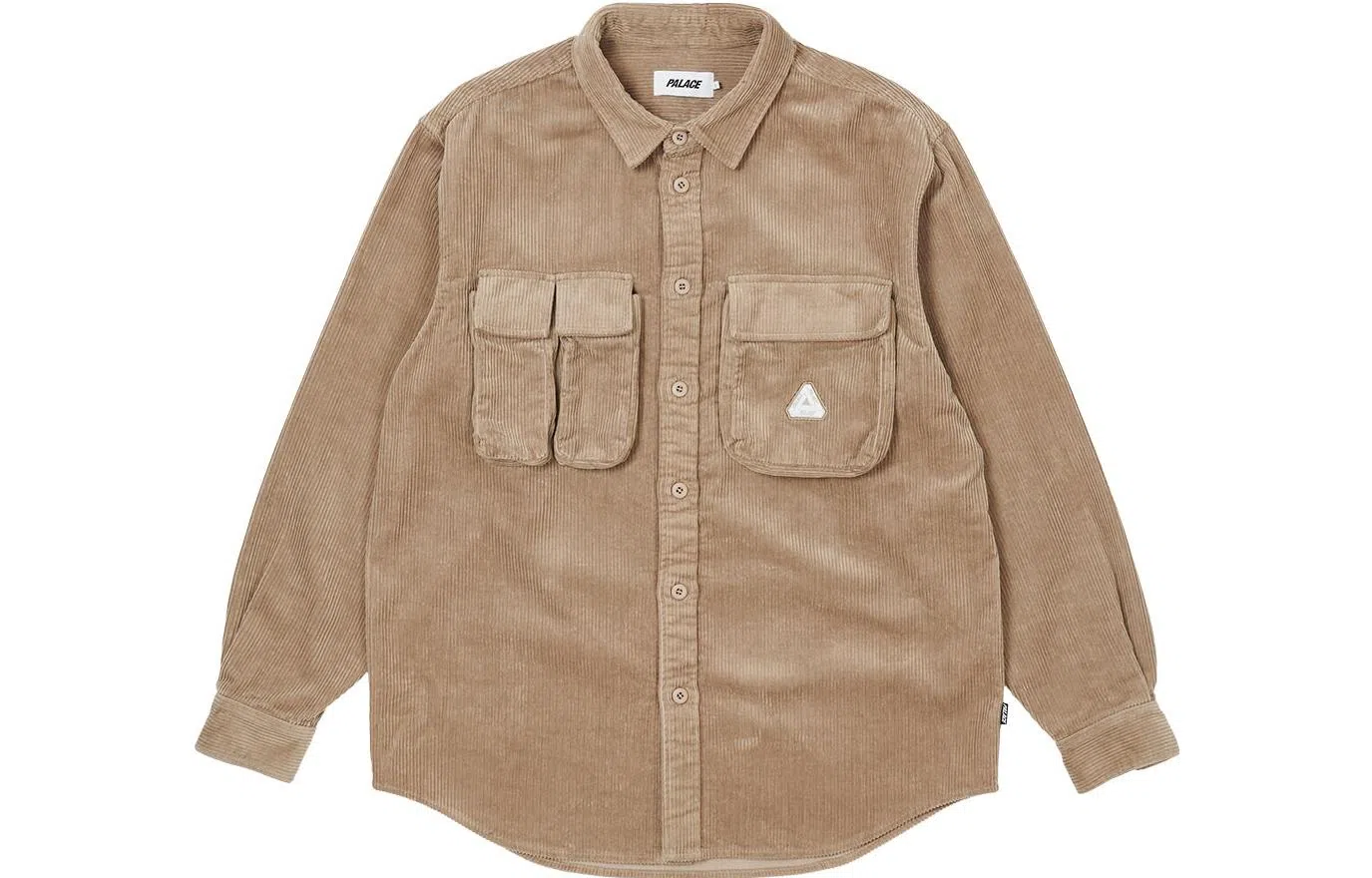 PALACE FW22 Cargo Cord Shirt Stone Logo