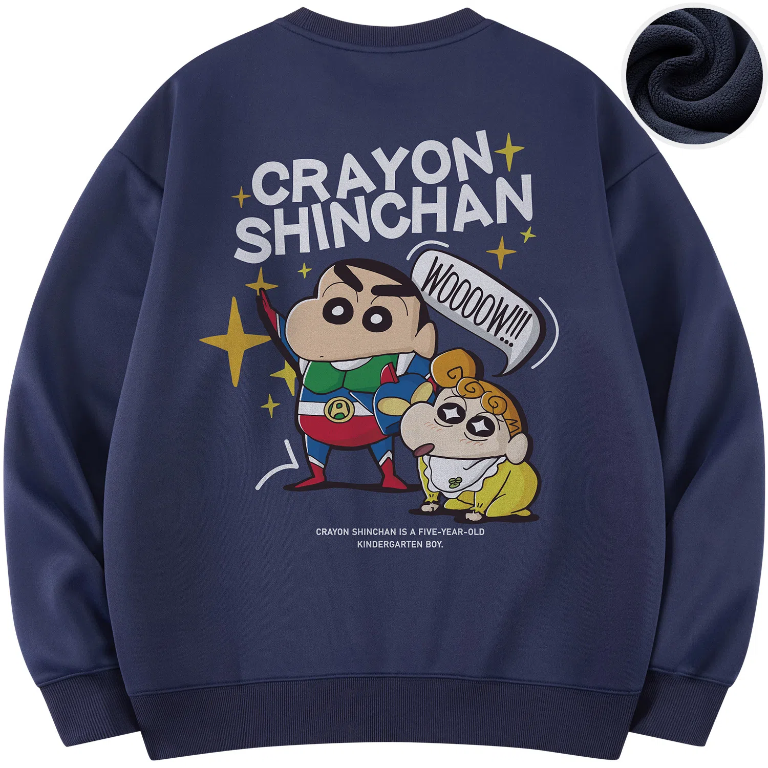Crayon Shin-chan Cartoon Print Pullover Sweatshirt