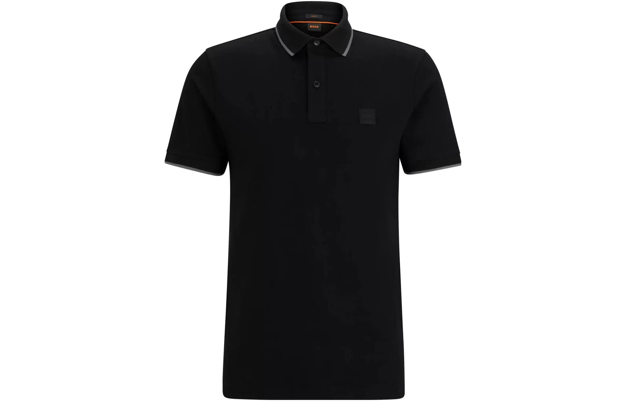 HUGO BOSS Stretch-Cotton Slim-Fit Polo Shirt With Logo Patch Polo