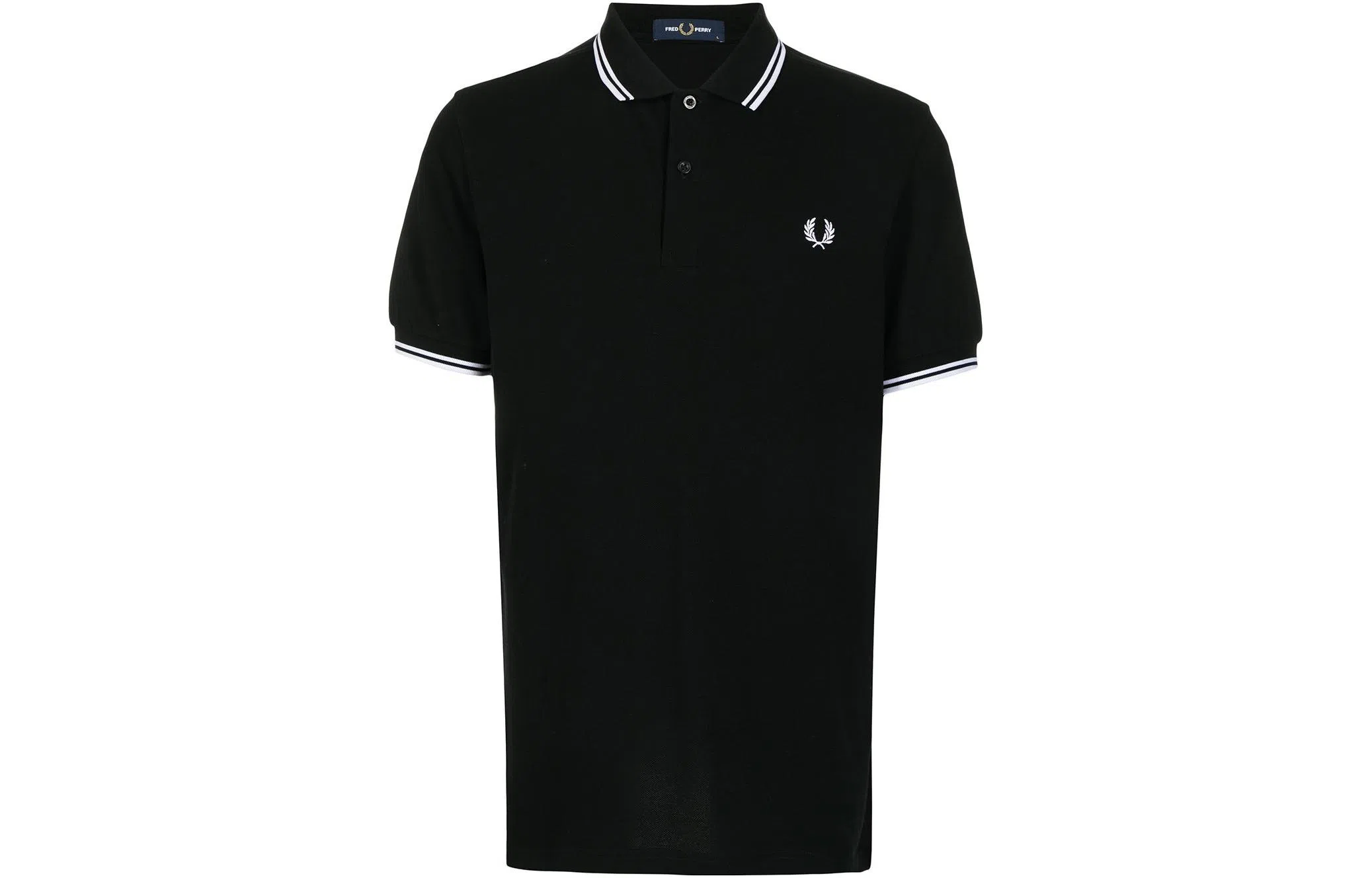 Fred Perry Logo Badge Polo Shirt Black