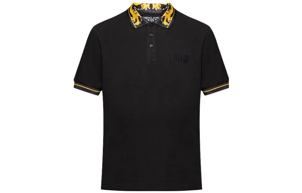 Versace Jeans Couture SS23 Polo Shirt Black