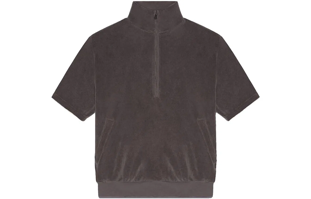 Fear of God Essentials Drop2 SS23 LS Halfzip Shirt Off-Black