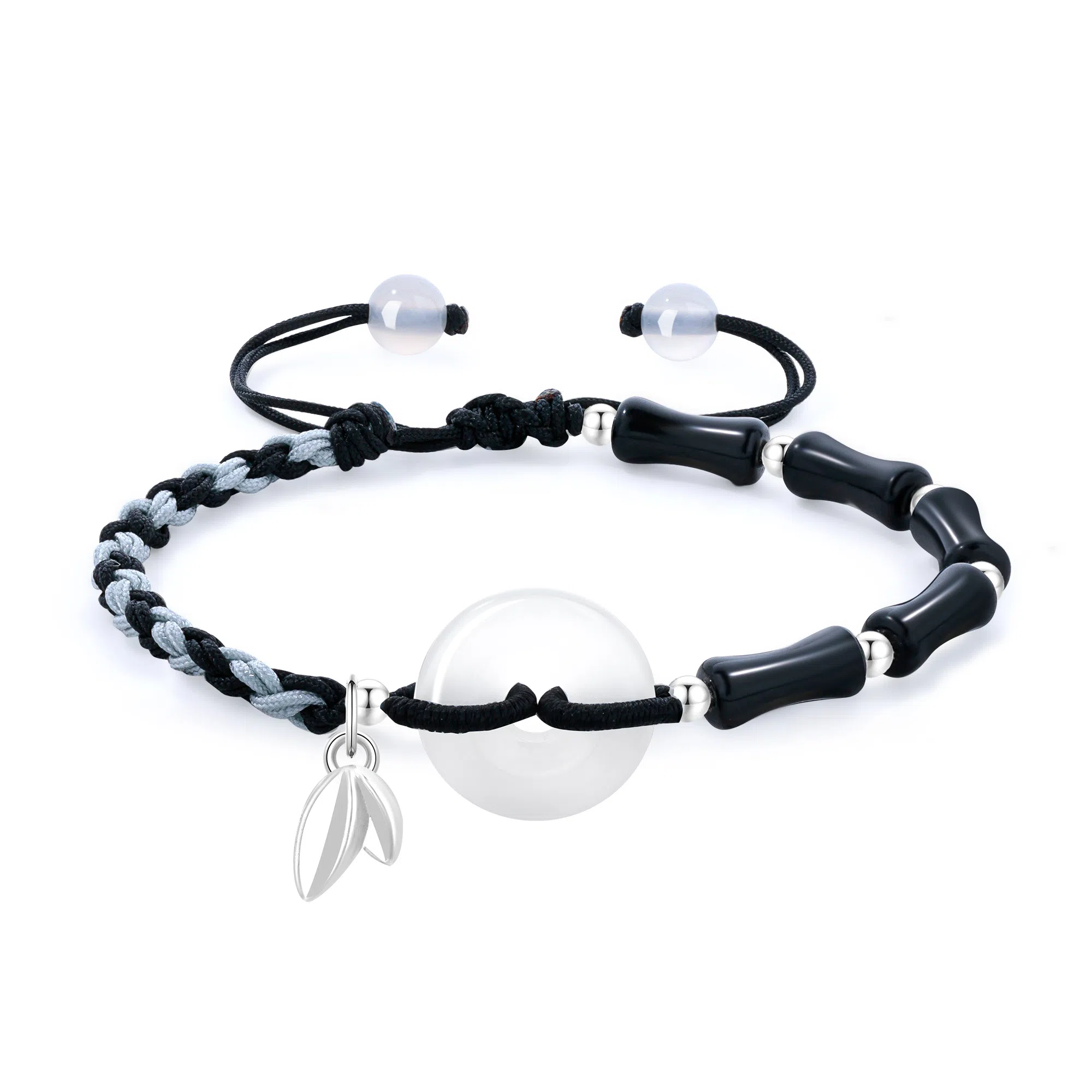 老凤祥 竹愿平安扣节节高升国潮新中式国风潮流简约通勤百搭轻奢小众高级感礼盒#好运 玉髓 手链 男女同款情侣款