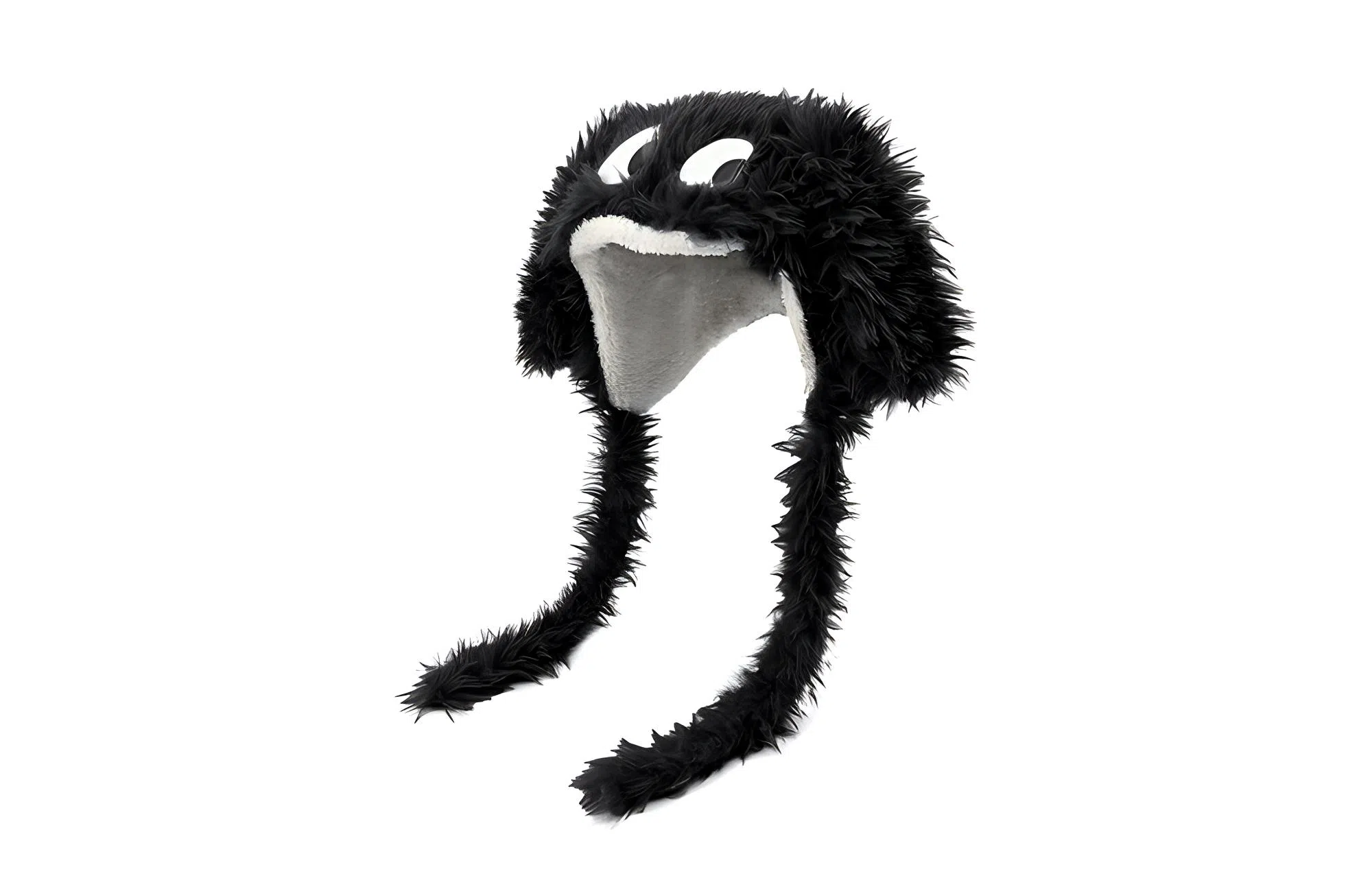 白卷 保暖大眼狗长耳朵 护耳 绒线帽 男女同款情侣款