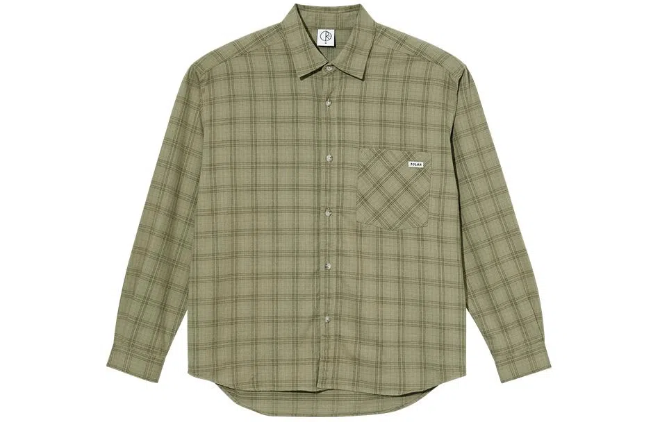 Polar Skate Co Long Sleeve Shirt Light Green