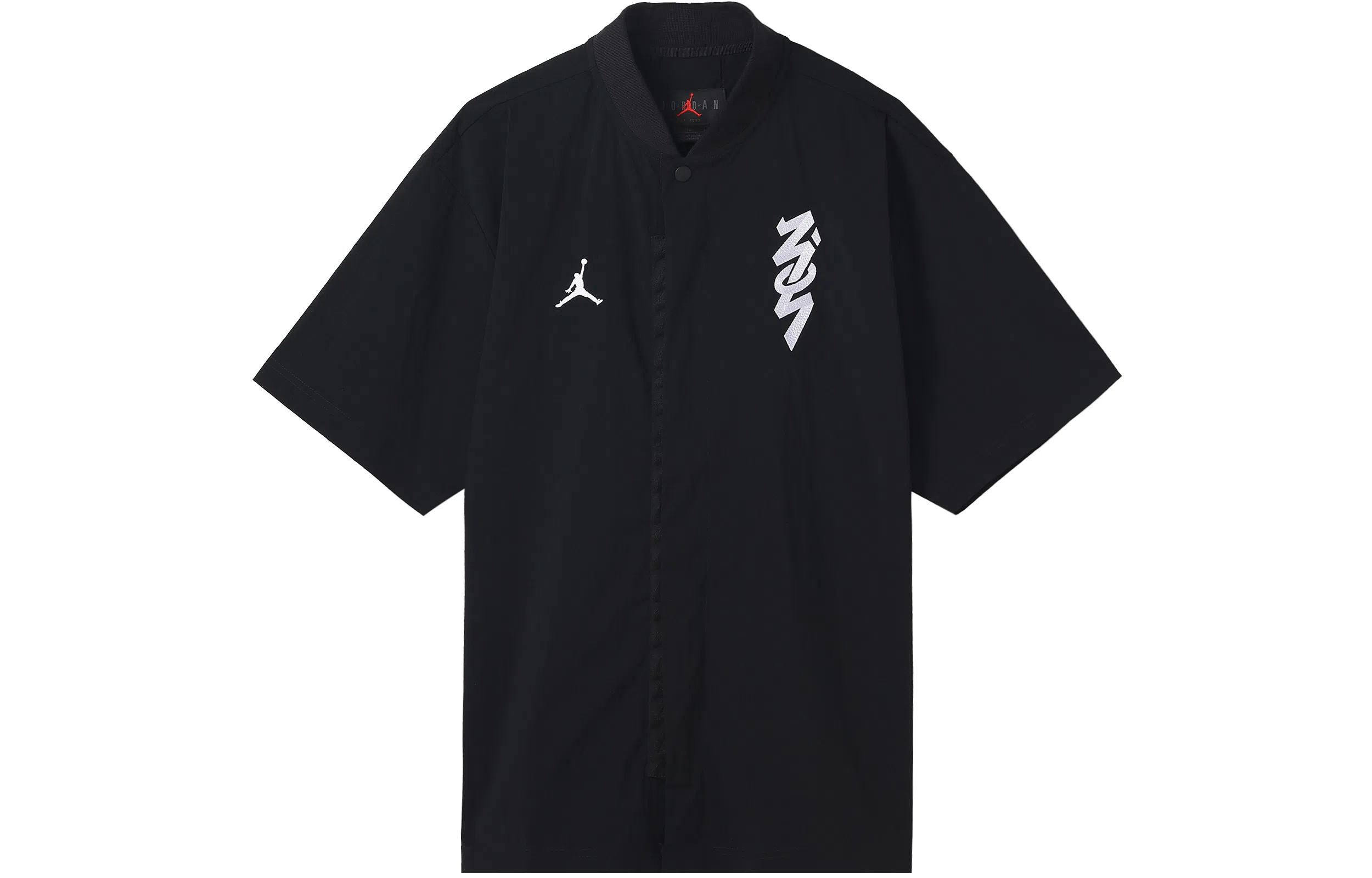Jordan FW22 Black Logo Zip Short Sleeve Shirt