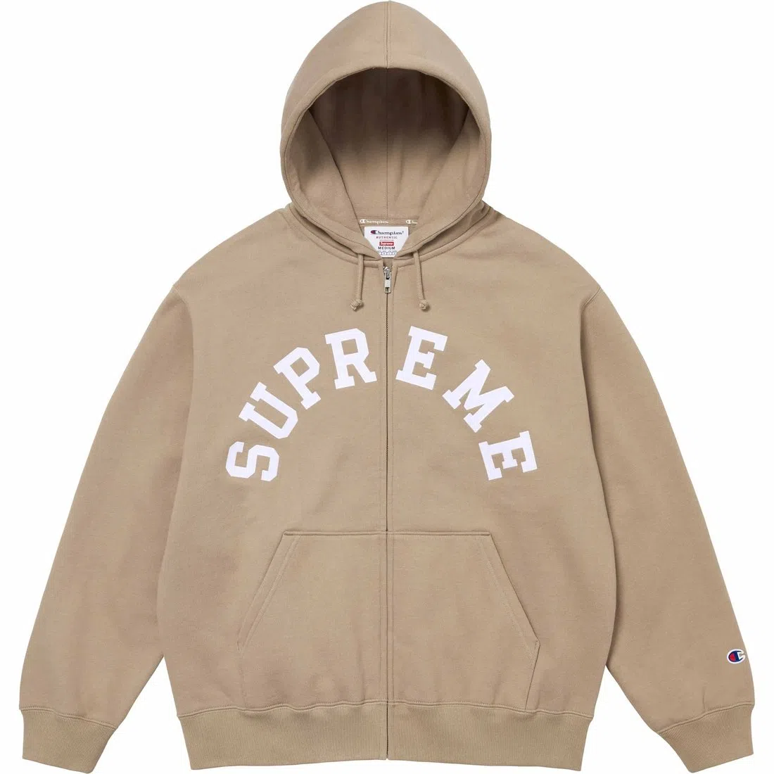 Supreme x Champion Zip Up Hooded Sweatshirt