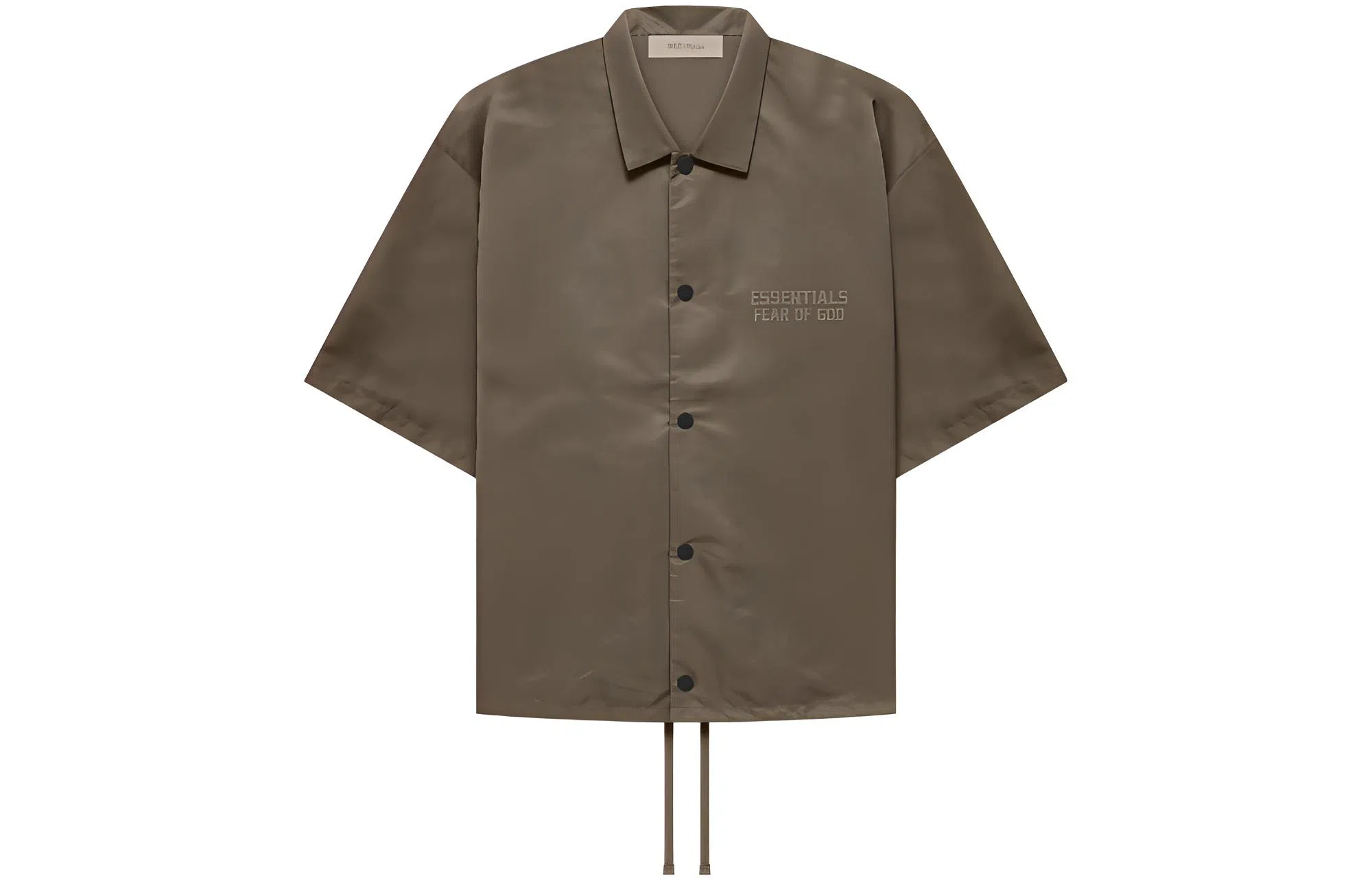 Fear of God Essentials FW22 Ss Nylon Shirt Wood