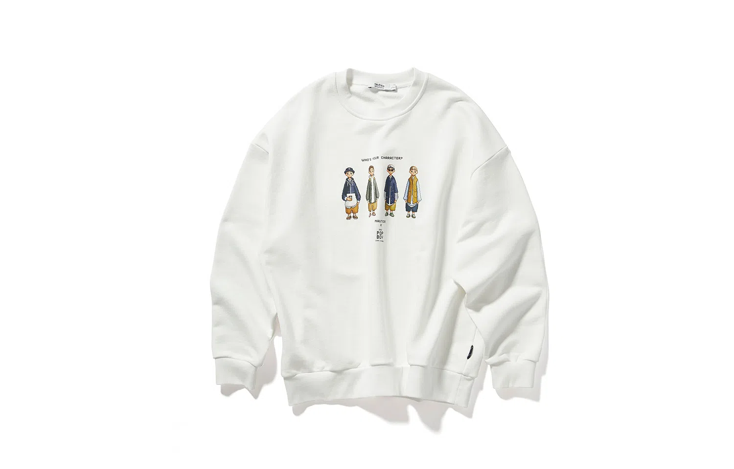nautica white sail x POPBOY FW23 Logo