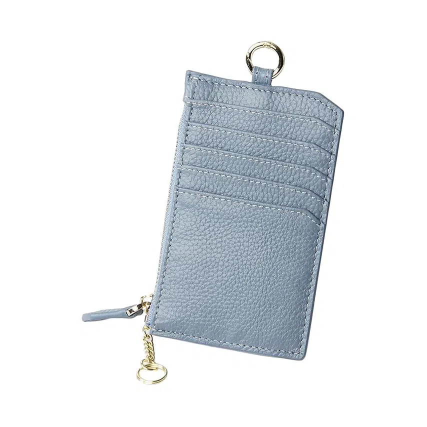 彤彤兔 多卡位超薄小巧 头层牛皮 零钱包 女款 黑色\蓝色\灰色\粉色\浅绿色\卡其色\日光白