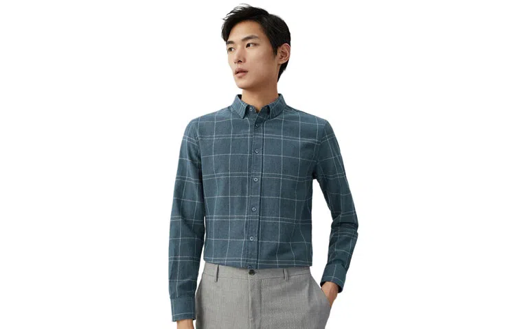 Hongdou Slim Fit Long Sleeve Shirt