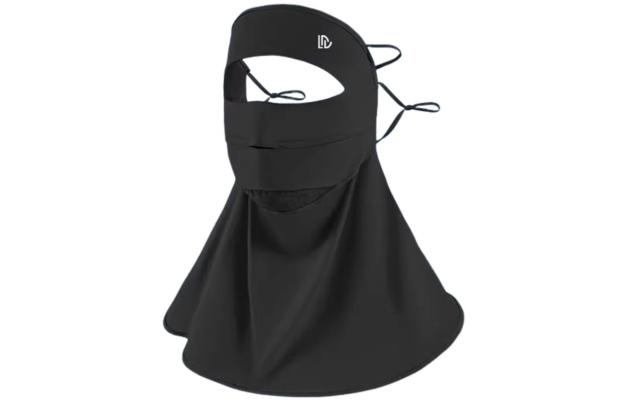 优幽兰 休闲简约遮全脸防紫外线纯色百搭高级感显脸小骑行脸基尼可调节 锦纶 氨纶 防晒面罩 男款