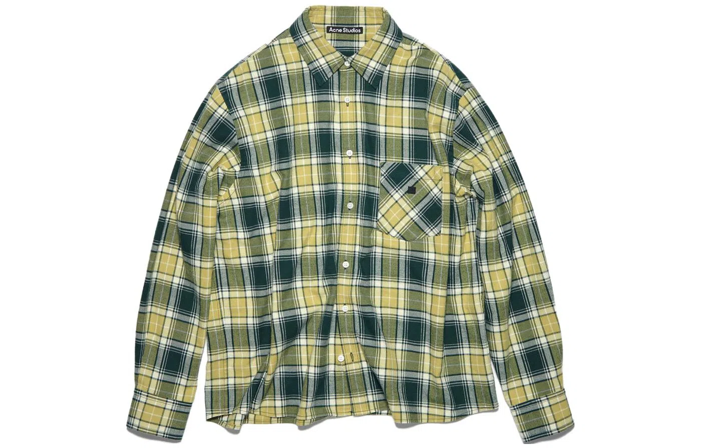Acne Studios SS23 Check Pocket Shirt Green