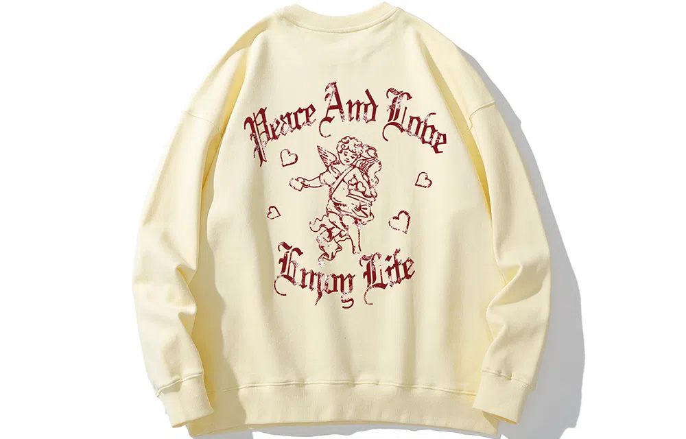 Huzzah Cupid Letter Print Sweatshirt