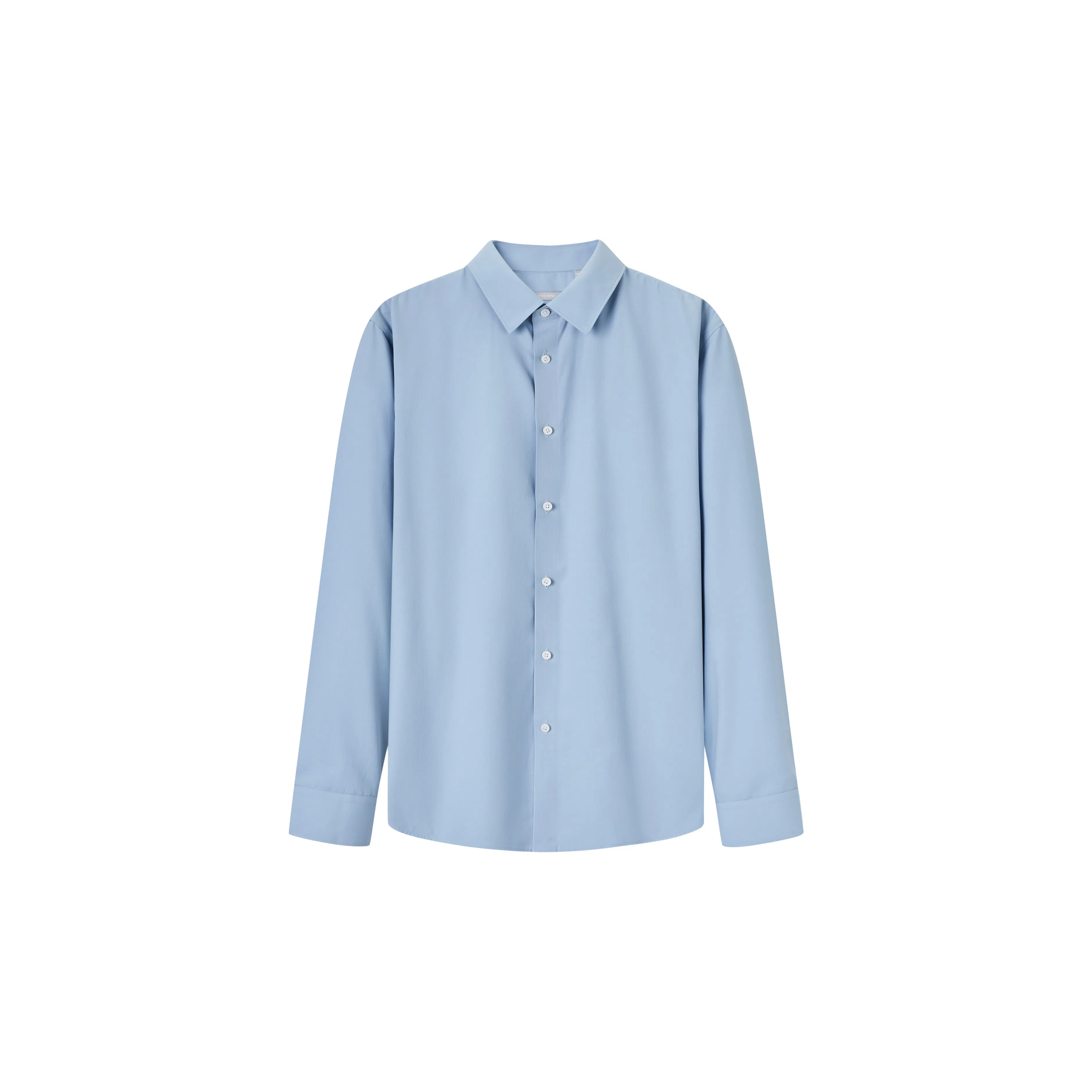 九牧王男裤专家 翻领凉感亲肤长袖衬衫 男款