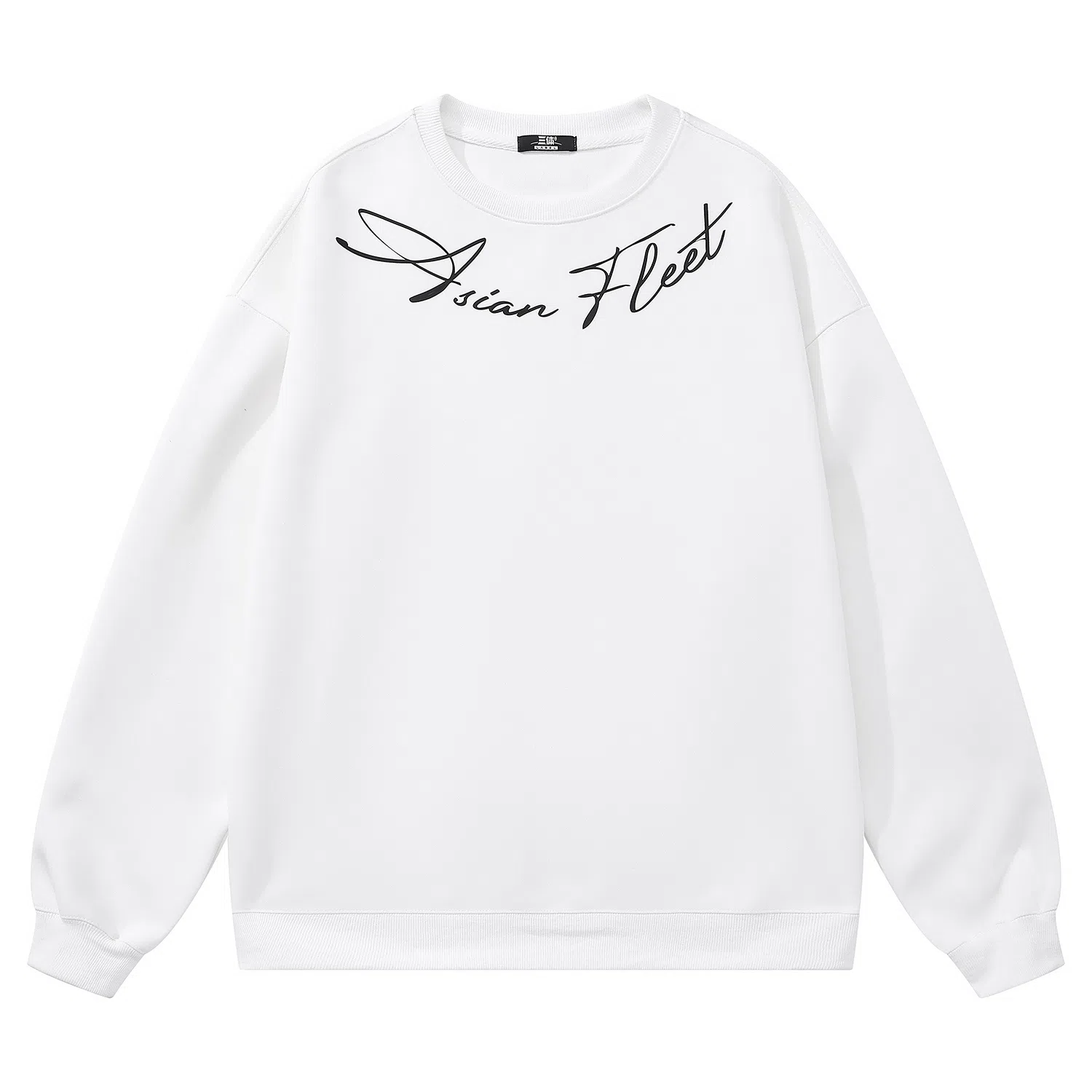 三体 太空军舰队系列 美式复古简约基础款字母印花宽松休闲百搭高街潮牌时尚舒适个性学生多巴胺重磅圆领套头长袖卫衣 男女同款