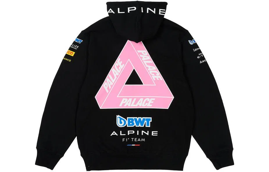 PALACE x Kappa x F1 FW23 Hoodie Black