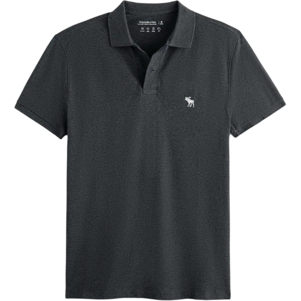 Abercrombie & Fitch Classic Polo Deep Grey