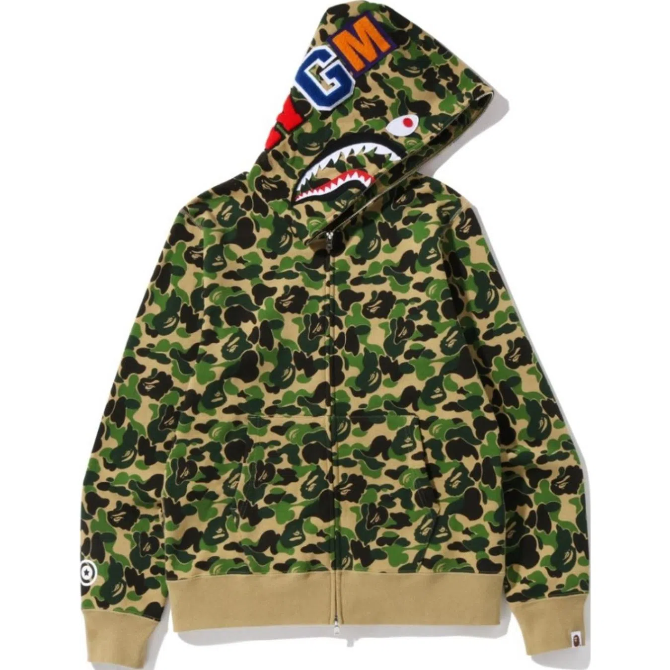 A BATHING APE SS24 Abc Shark Zip Hoodie