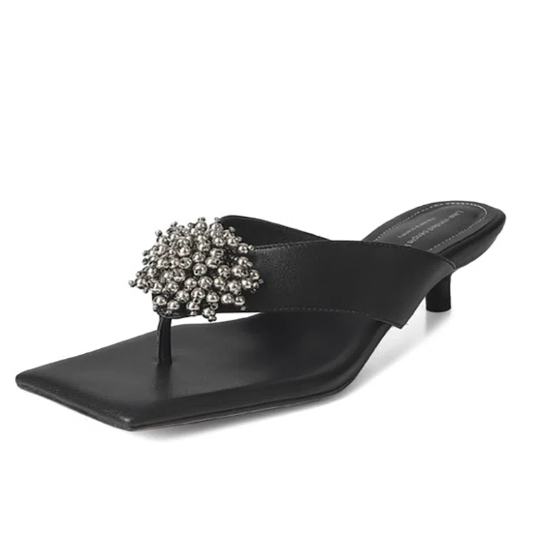 希灵 外穿夹趾时尚气质 橡胶底人字拖鞋 女