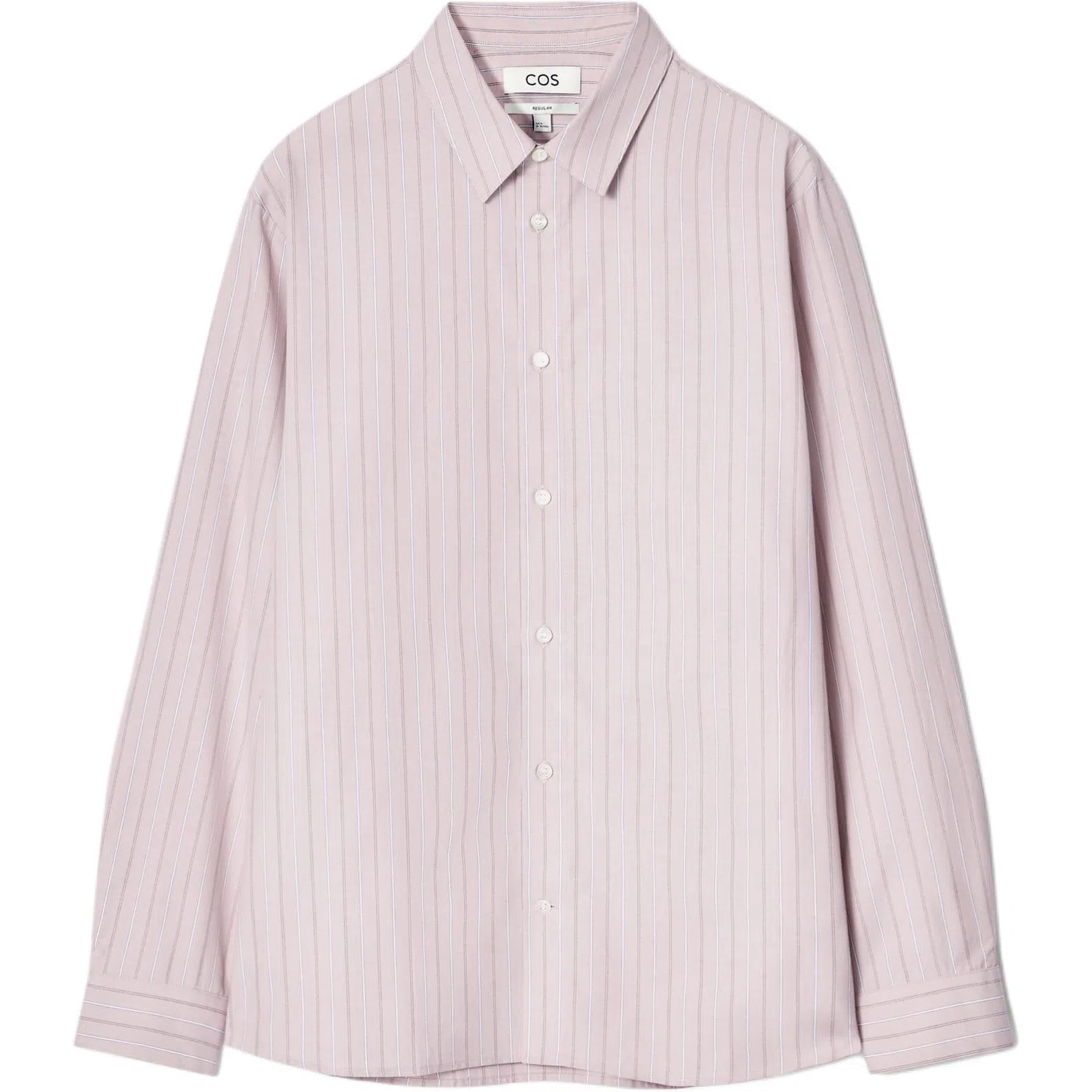 COS Long Sleeve Striped Shirt Pink
