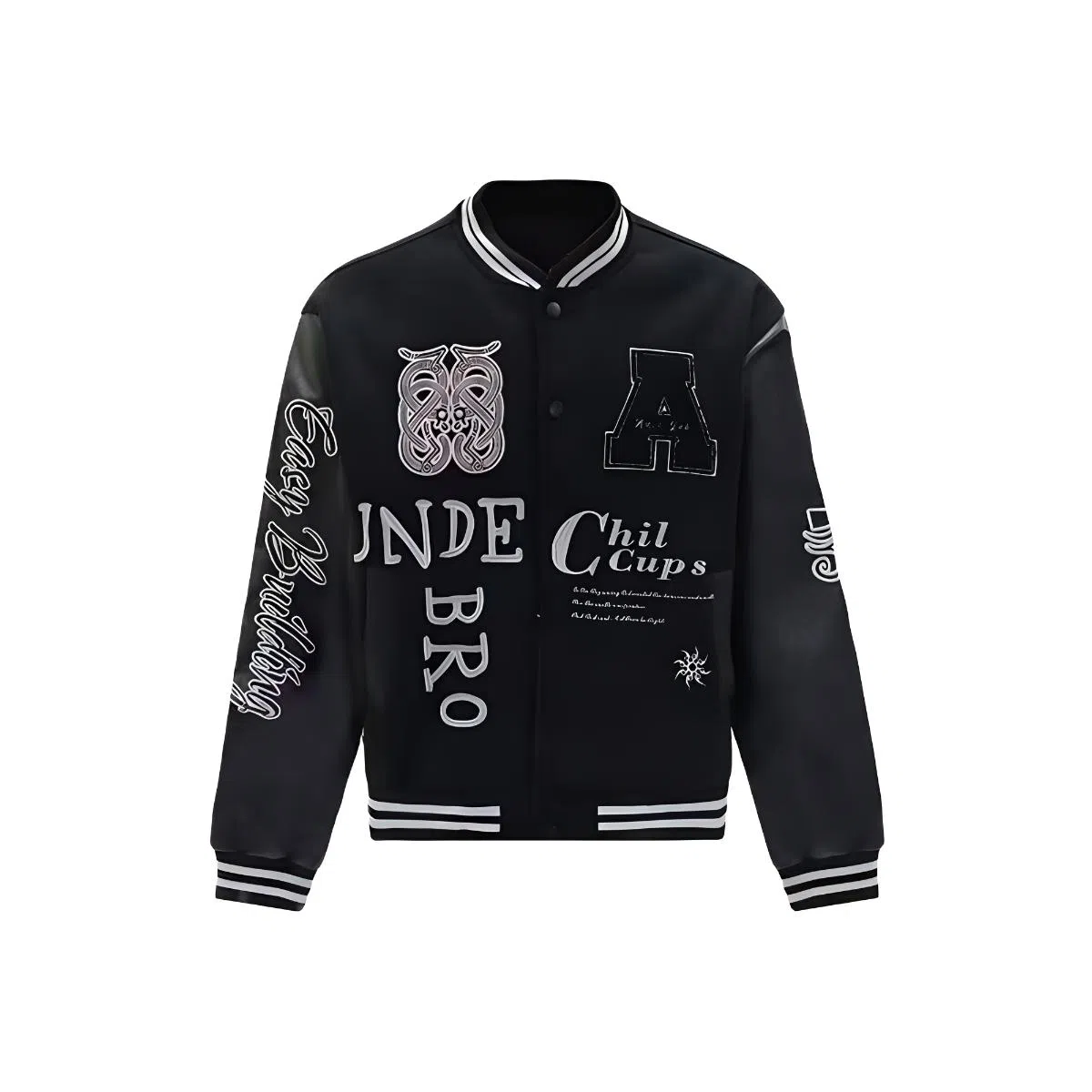 NOOING Vintage Baseball Jacket