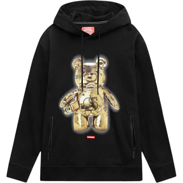 SPRAYGROUND Shark Bear Hoodie Black