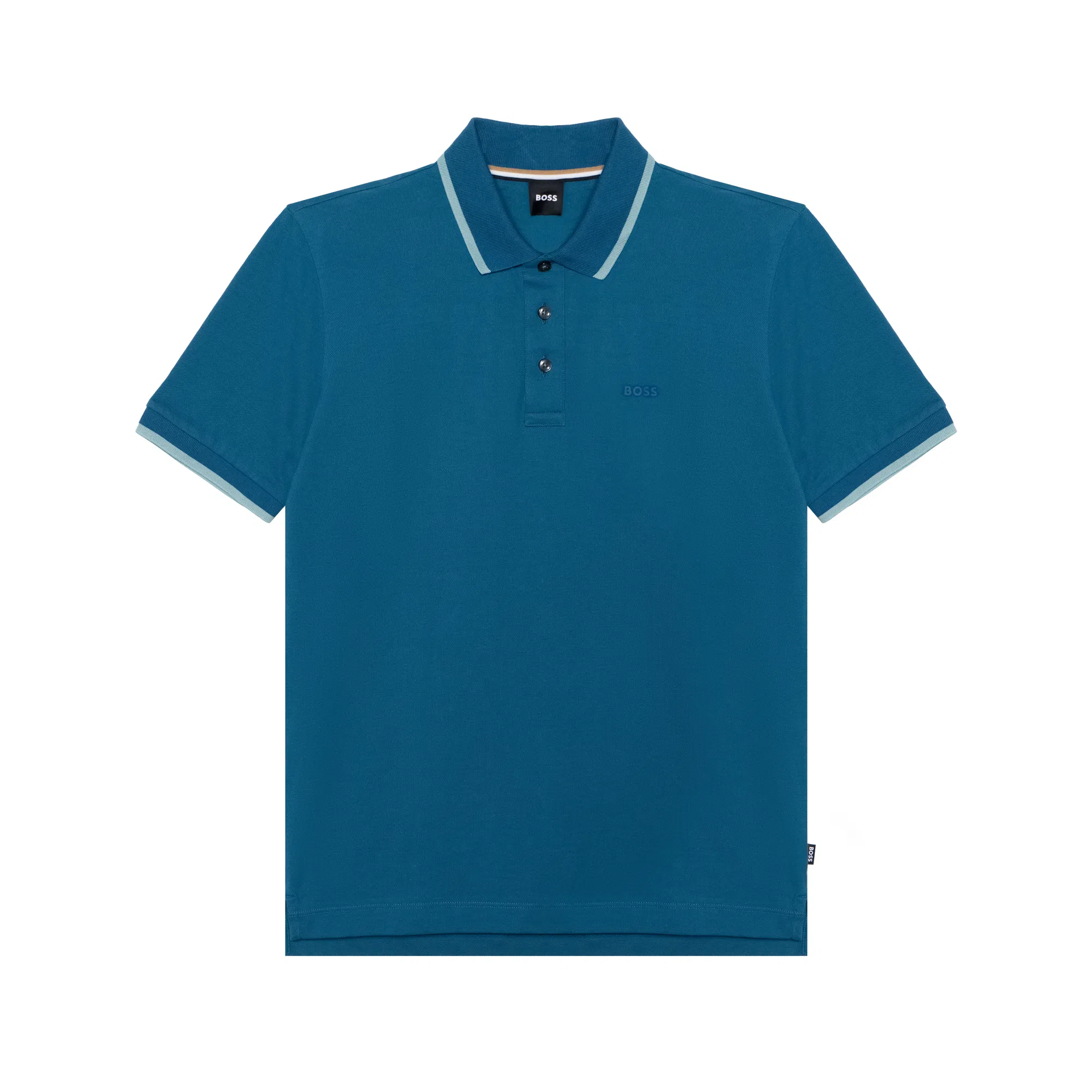 HUGO BOSS Cotton-Piqu Polo Shirt With Rubber-Print Logo Polo