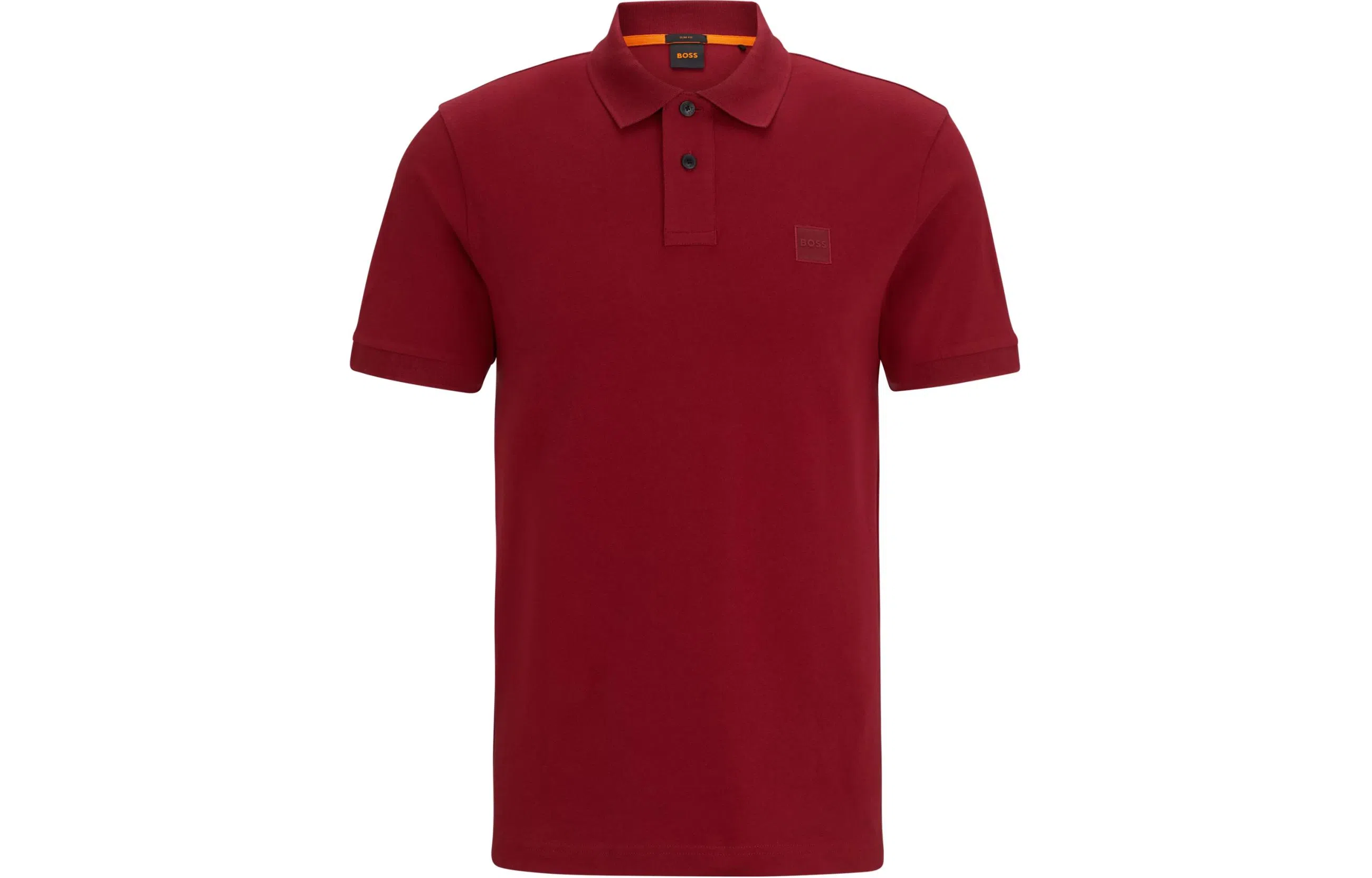 HUGO BOSS Stretch-Cotton Slim-Fit Polo Shirt With Logo Patch PoloPolo