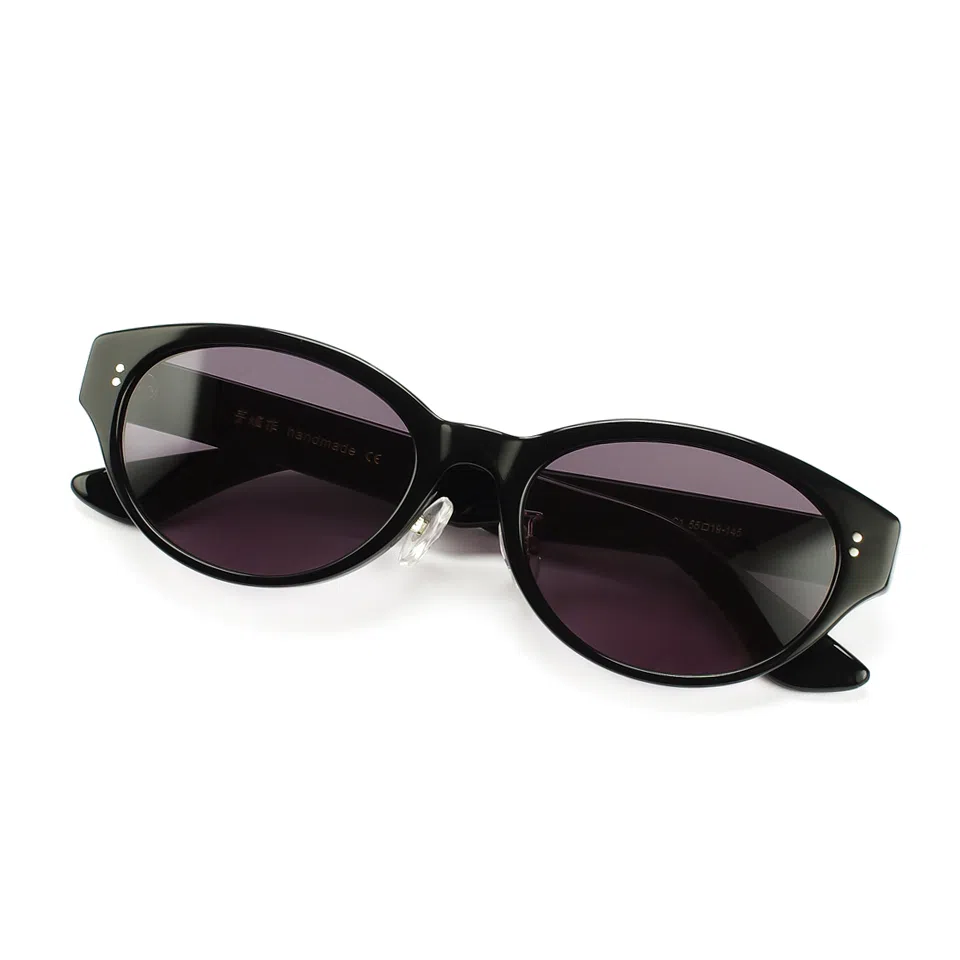 青雉作 欧美好莱坞复古 椭圆形高级墨镜 亚式加高鼻托开车驾驶镜 防紫外线内镀蓝膜 粗框 板材镜架合金 猫眼 太阳眼镜 女款 玳瑁色 黑色