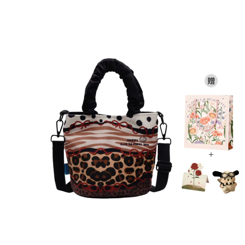 捷朗仕 休闲百搭卡通狗狗 布 手提包 女款 多色